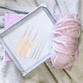 thumbnail image 3 of CTIRCHIU 60pcs Mushroom Felting Kit Assorted Felting Needles Wood for DIY Activities, 3 of 8