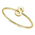 thumbnail image 3 of 1928 Jewelry 14K Gold Dipped Initial Monogram Letter Ring Size 7 (S), 3 of 4