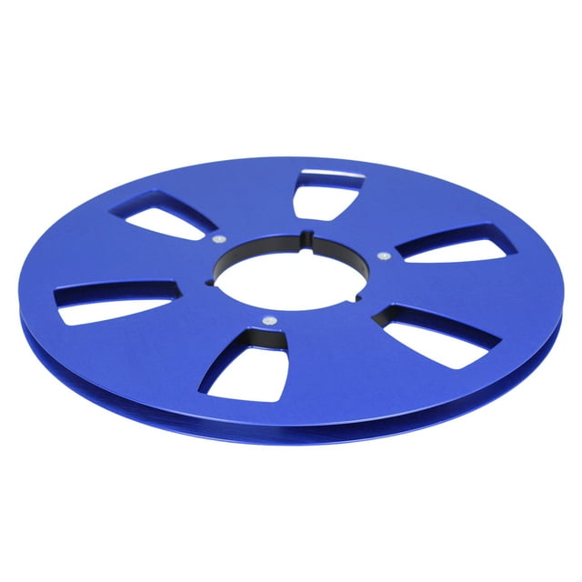 1/4 10.5 Inch Empty Takeup Reel, 6 Hole Reel to Reel Recording Empty Take Up Tape, Aluminum Alloy Universal Opening Machine Part for for NAB Reel to Reel Tape