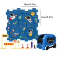thumbnail image 2 of Kids Educational DIY Track Car Puzzle Play Set - Interlocking ABS Plastic Race Track Toy with Motorized Car, STEM Learning Gift for Toddlers 3+ Years, Develops Fine Motor Skills, 2 of 8