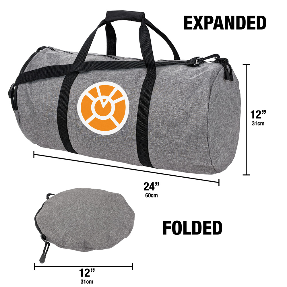 Green Lantern Core Blackest Night Orange Lantern Logo Lightweight Duffel Bag for Sports and Gym Packable for Travel