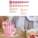 thumbnail image 5 of 32 adornos para tartas con forma de bola, ideales para decorar tartas, bodas, cupcakes y mucho más. con rosa, 5 of 7