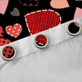 thumbnail image 4 of Homewish Female Women Adults Romantic Love Heart Curtains Pack of 2 (42x84 Each),Happy Valentine'S Day Curtains Blackout,Polka Dots Geometric Plaid Bedroom Curtains,Microfiber Bedroom Decor, 4 of 6
