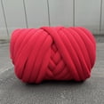 thumbnail image 6 of 1000G Chunky Yarn Arm Knit Yarn DIY Length 3149inch Crocheting Bulky Yarn Jumbo Tubular Yarn for Kids Crafts Craft Weave Weaving Cushion Red, 6 of 9