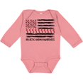 thumbnail image 3 of Inktastic Aplastic Anemia Awareness Red and White Ribbons and Flag Boys or Girls Long Sleeve Baby Bodysuit, 3 of 5