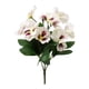 thumbnail image 3 of Flores de pensamiento artificiales de color blanco, fotografía de boda, paisaje, flores artificiales, flores de mariposa, racimos de cinco puntas de pensamientos artificiales - bolsa premium, 3 of 3