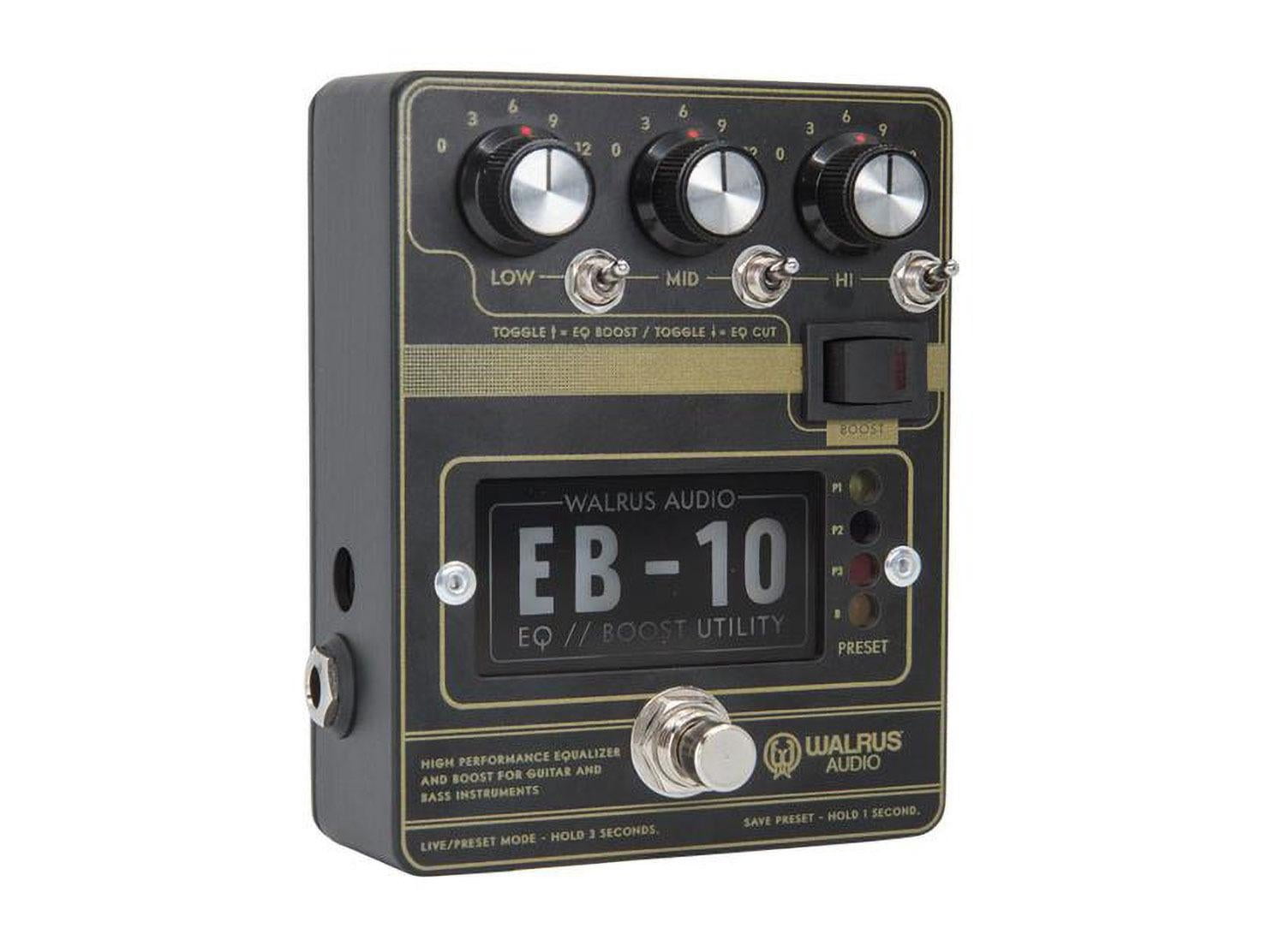 EB 10 Preamp/EQ/Boost Guitar Effect Pedal Matte Black