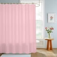 thumbnail image 4 of Light Pink Shower Curtains for Bathroom, Farmhouse Solid Pink Color Modern Art Waterproof Fabric Shower Curtain, Decorative Bathroom Curtain for Bathtub, 36"x72" , No Hooks Included, 4 of 9