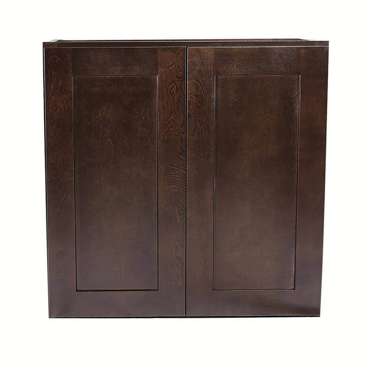 Espresso RTA Kitchen Cabinets Design House 569350 Unassembled Blind Wall 24x36x12