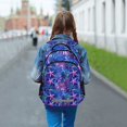 thumbnail image 6 of FORMRS Kids School Backpack Elementary Student Unisex Travel Bookbag with Reflective Stripes, Neon Pink Starfish, 6 of 7