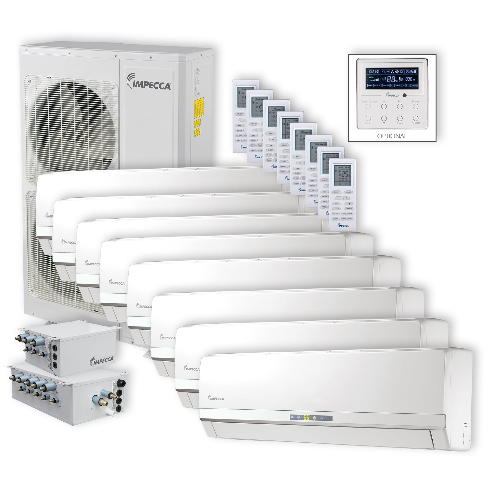 Impecca ISFW6009X8 Flex Wall Mounted 8 Unit Combination Air