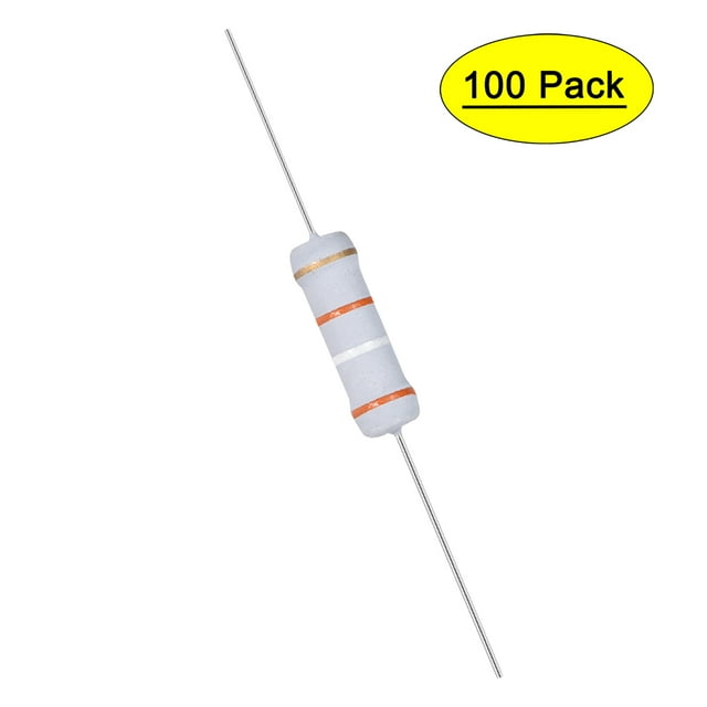 Unique Bargains 100 Pcs Résistance de Film d'Oxyde Métallique 2W 2 Watts Plomb Axial 39K Ohm 5 %