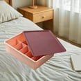 thumbnail image 6 of SCNOR Cubby Storage Organizer Storage Boxes Plastic Clothes Storage Organizer with Lids, 6 of 6