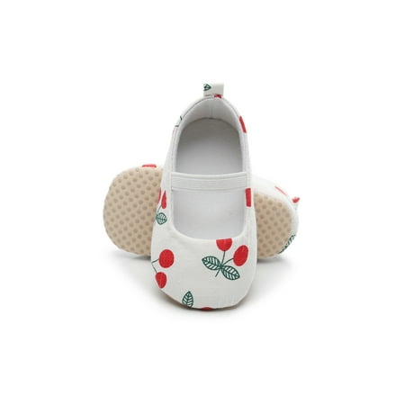 

Wazshop Toddler Boys & Girls Casual Sneaker Soft Sole Baby Shoes First Walkers Crib Shoe Lightweight Prewalker Flats Unisex Floral Anti-skid Cherry Red 5C