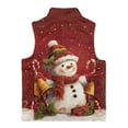 thumbnail image 5 of Uorisanigo Unisex Kids Fleece Vest Christmas Snowman Puffy Full Zipper Boys Girls Jackets Fall Winter Warm Outwear Fashion Sleeveless Tank Top with Pockets 2-12 Years, 5 of 7