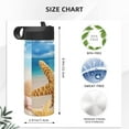 thumbnail image 4 of Picia Beach Starfish Shell Pattern 18oz Sports Insulated Kettle With Straw Insulated Water Bottle For Running Hiking Cycling Climbing Men'S Woman Insulated Water Bottle, 4 of 8