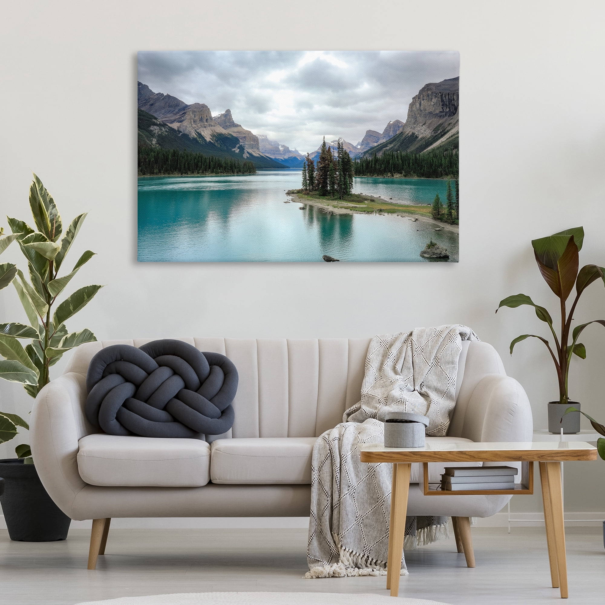 Stupell Industries Peninsula Vast Lake View Landscape & Nature Photography Wrapped Canvas Art Print Wall Art, 45 x 30