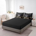 thumbnail image 4 of YST Gothic Blue Moth 7-Piece Bedding Set, Full, Butterfly and Mushroom Theme, 4 of 5