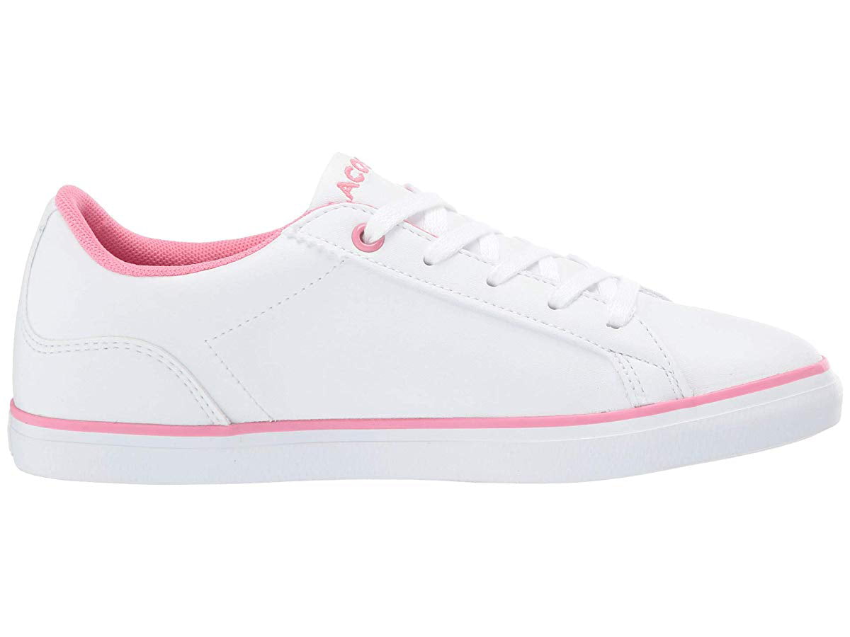 New Children Kids GIRLS Lacoste Lerond Trainers Sneakers Size 11,13,1 White Pink 