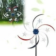 thumbnail image 1 of HLONK Moulin à Vent Extérieur Rouge Blanc et Bleu pour Patio et Jardin, 1 of 7