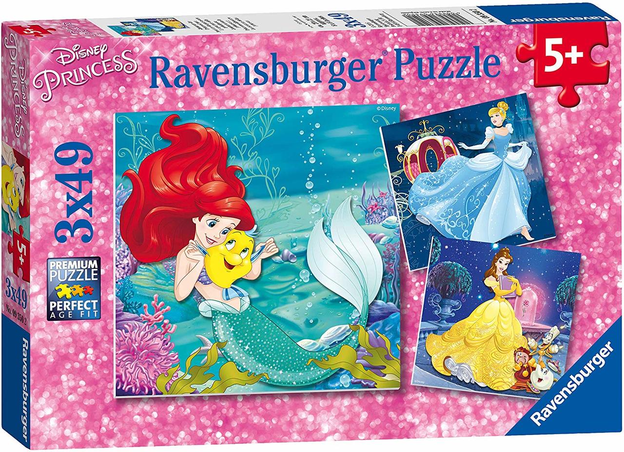 Ravensburger - Disney Princesses - Three 49 Piece Kids Jigsaw Puzzles - image 2 of 2