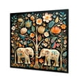 thumbnail image 2 of Designart "Jaipur Elephants Indian Art IV" People Wall Art - Global Beige Indian Art Bedroom Canvas Wall Art, 2 of 6