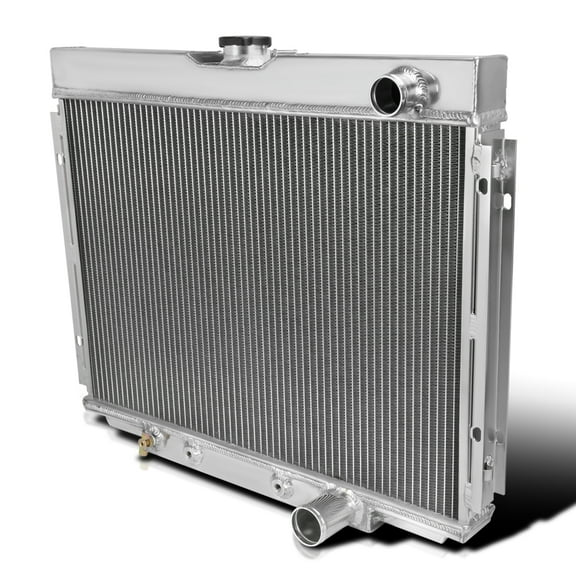 Spec-D Tuning 3 Core Manual Transmission 24" Passenger/Right Side Radiator Compatible with 1967-1970 Ford Mustang V8