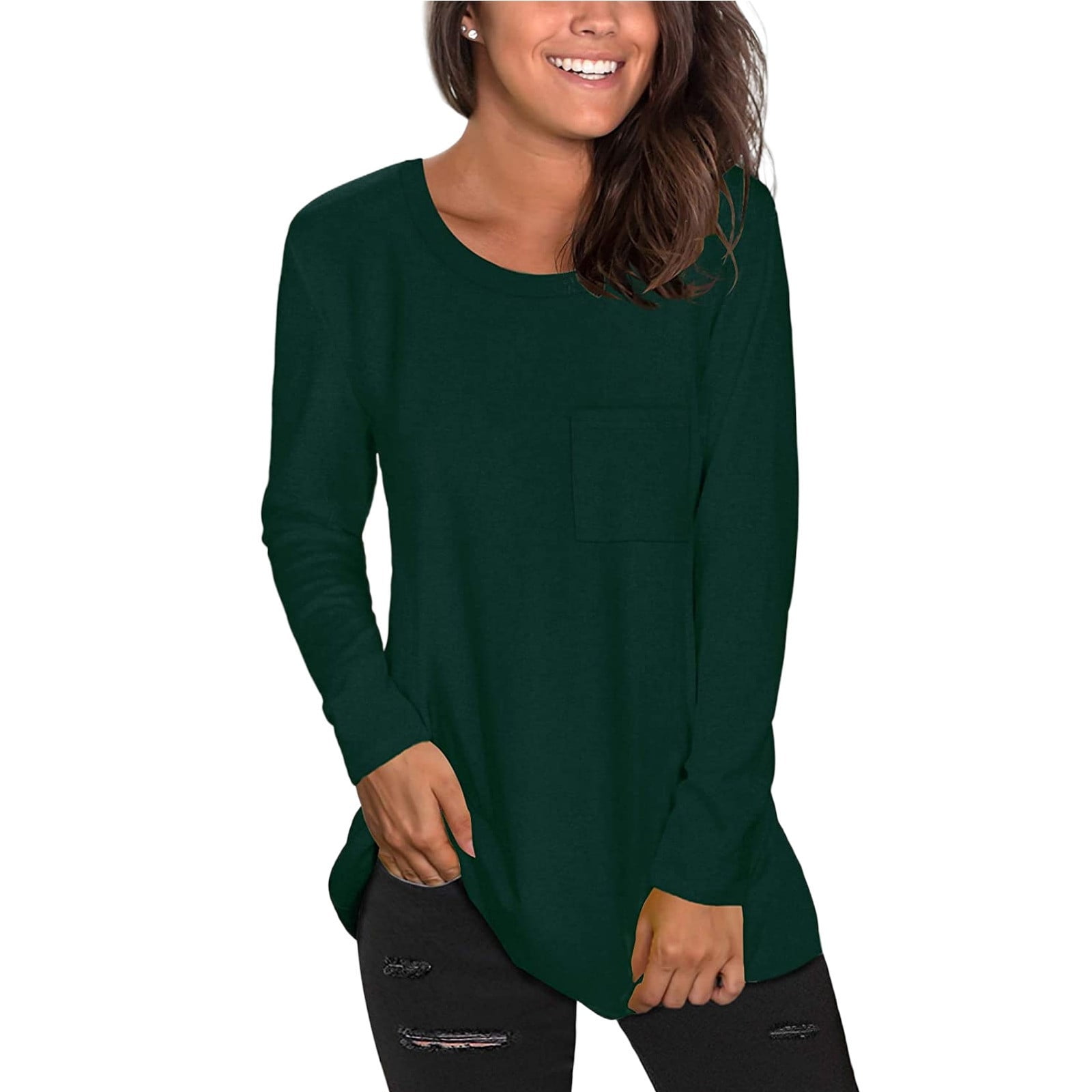 Mixpiju Plain T Shirts for Women 