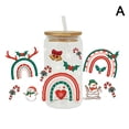 thumbnail image 1 of X2 Christmas Drinks -UV DTF Cup - Wrap Transfer Waterproof Cup Sticker ж A9E3, 1 of 9