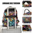 thumbnail image 3 of FORMRS Mini Backpack Purse for Women Travel Daypack Casual Shoulder Bag, Vibrant Dragon Scales Pattern, 3 of 7