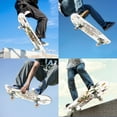 thumbnail image 5 of Complete Skateboards for Beginners,7 Layer Canadian Maple Double Kick Deck,31''Pro Cruiser Human Skate Board, 5 of 5