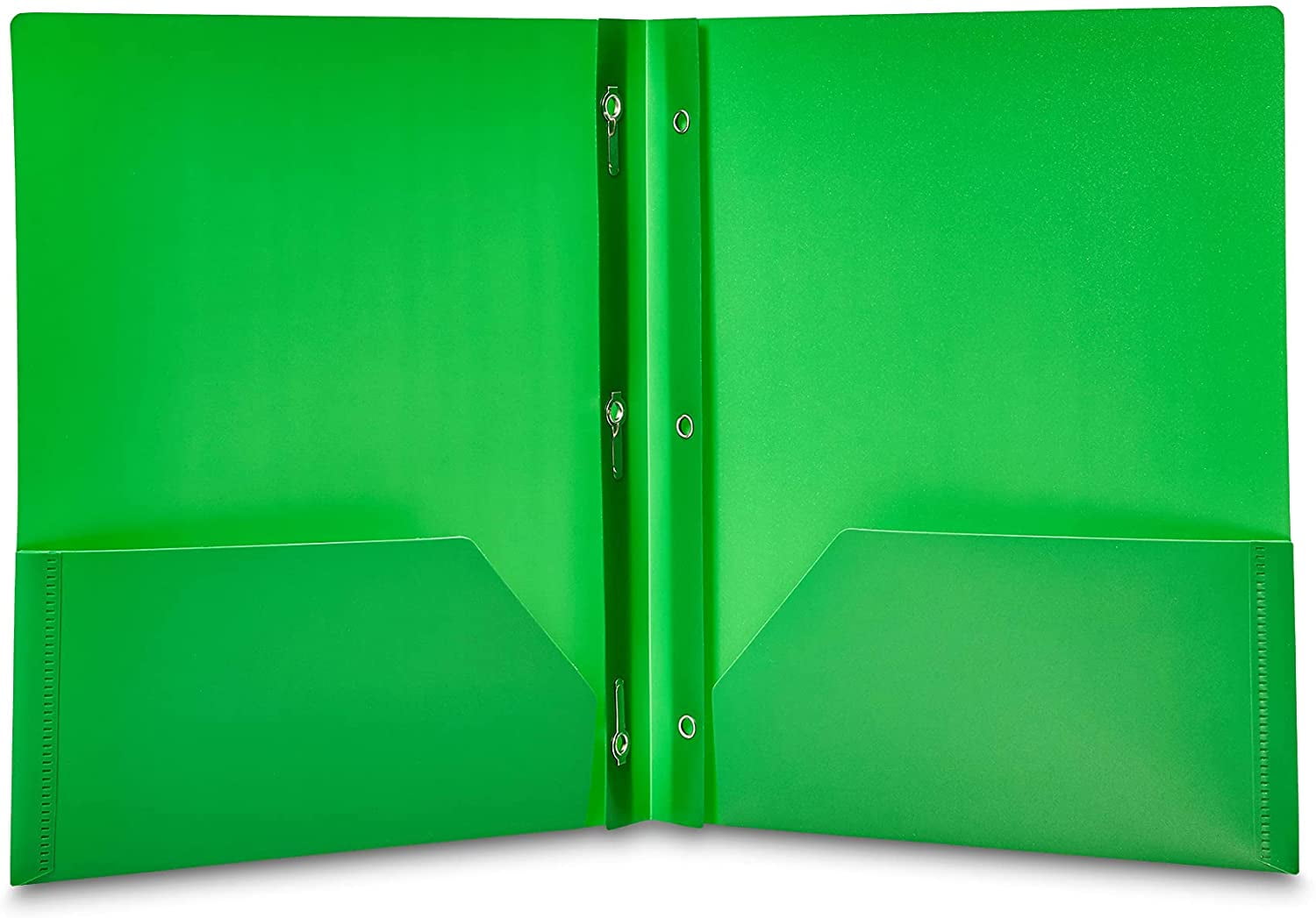 Heavy Duty Plastic Folders with 2 Pockets for Documents, Letter Size Paper, School Supplies Organization, Assorted Colors, Pack of 12