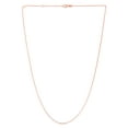 thumbnail image 2 of 14K Rose Gold 18in Double Extendable Cable Chain with Lobster Clasp, 2 of 4