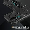 thumbnail image 2 of Allytechgroup for Samsung Galaxy S23 Case with Camera Kickstand, Support Wireless Charging Magnetic Phone Case for Women Men Military Grade Drop Protection for Samsung Galaxy S23, Black, 2 of 7