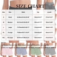 thumbnail image 2 of DxhmoneyHX Womens Striped Drawstring Shorts Casual Elastic Waist Lightweight Soft Comfy Pocketed Summer Vacation Beach Holiday Travel Shorts, 2 of 5