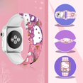 thumbnail image 3 of Correa estampada de Hello Kitty de Sanrio para Apple Watch de la generación completa S8765432SE, 3 of 5