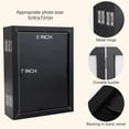 thumbnail image 3 of 5 folding hinge diagram frame 5x7 inch natural wood foldable photo frame, HD acrylic family picture frame table frame family birthday anniversary, black, 3 of 6