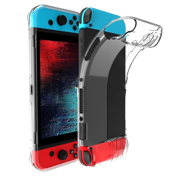 z6j Transparent Soft TPU Protective Cover Game Console Controller v1Z Case for Nintendo Switch Oled