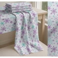 thumbnail image 6 of Soimoi Purple Cotton Poplin Fabric Snow Flakes Floral Print Fabric by the Yard 56 Inch Wide, 6 of 7