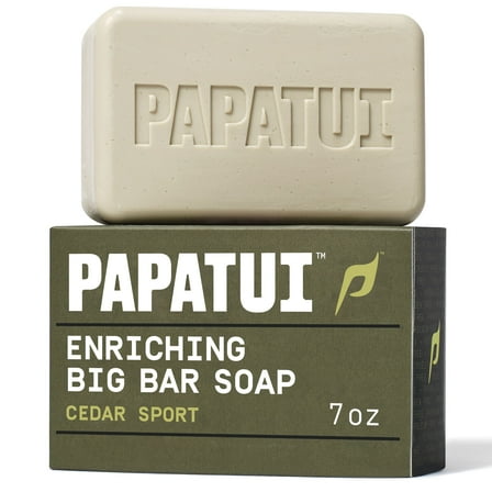 Papatui Enriching Men's Bar Soap, Cedar Sport, 7 oz