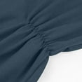 thumbnail image 4 of Stamzod Maternity Clothes Fall Long Sleeve Zip Up Hoodies Solid Color Pregnant Sweatshirt with Hood Casual Maternity Coat for Women Dark Blue M, 4 of 9