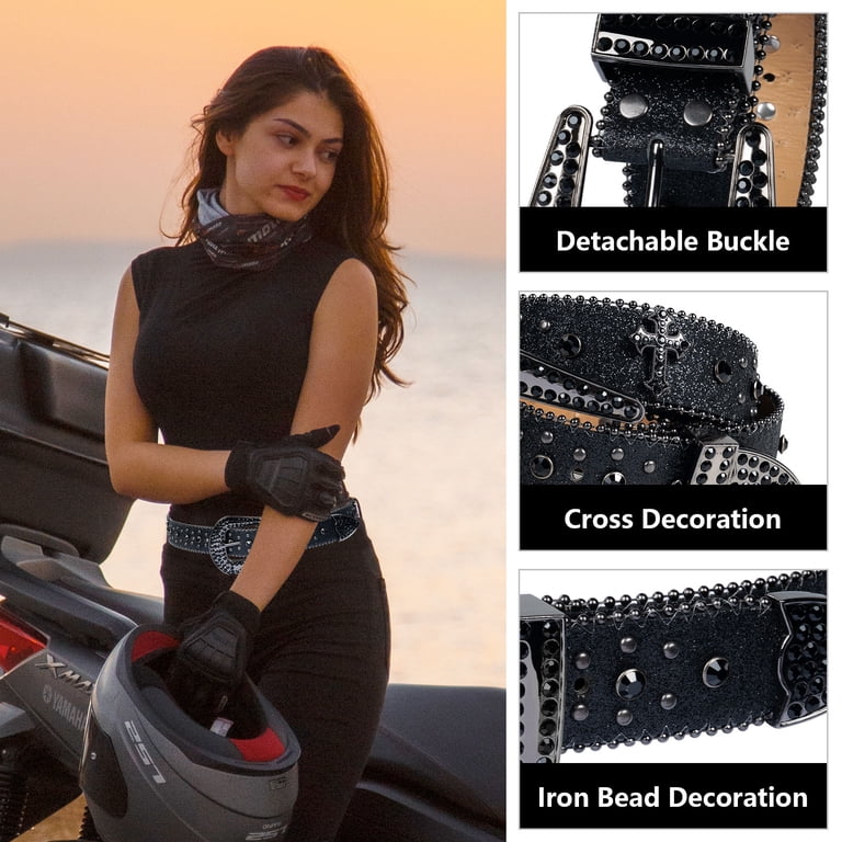 Dream Apparel Rhinestone Belt for Men and Women, Western 