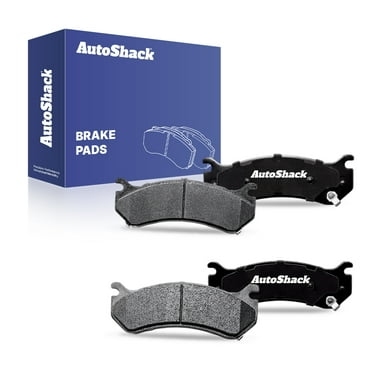 AutoShack Rear Ceramic Brake Pad Set for Chevrolet & GMC, Silverado 1500 1999-2006 Silverado 2500 HD 2001-2010 Sierra 1500 1999-2006 Tahoe 2000-2006, 4WD RWD AWD V6 4.3L V8 4.8L 5.3L 6.0L 6.6L 8.1L