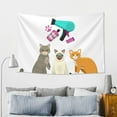thumbnail image 5 of Easygdp Pet Care Grooming Tapestry Wall Hanging, Wall Tapestries for Bedroom Aesthetic Living Room Office Decor 60x40in, 5 of 8