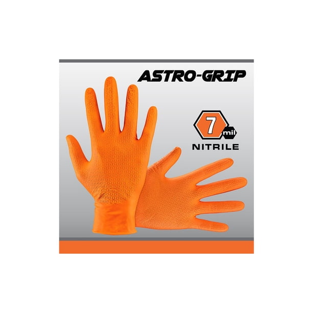 Astro-Grip 66474 Powder-Free Exam Grade Nitrile Disposable Gloves