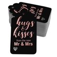 thumbnail image 1 of Inkdotpot Pack Of 50 Real Rose Gold Foil Paper Tags Hugs And Kisses From The New Wedding Favor Hang Tags, 1 of 6