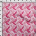 thumbnail image 3 of oneOone Cotton Silk Fabric Line|Chevron & Triangle Geometric Print Fabric By Yard 42 Inches Wide, 3 of 4
