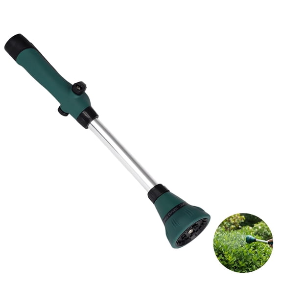 15 Inch Heavy Duty Garden Hose Spray Wand -8 Adjustable Spray Nozzle with Thumb Control, Stainless Steel Watering Wand for Car Washing, Lawn Watering, Patio Cleaning