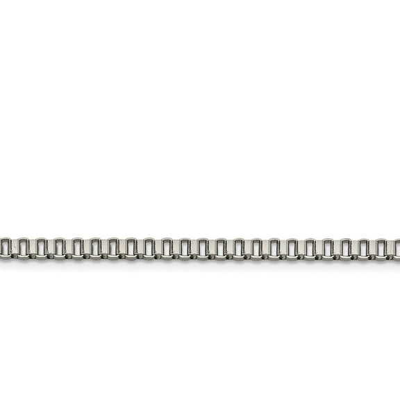 Stainless Steel 4mm Box Chain Necklace - 20 Inch