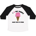 thumbnail image 3 of Inktastic I Love Daddy More Than Ice Cream Girls Toddler T-Shirt, 3 of 5